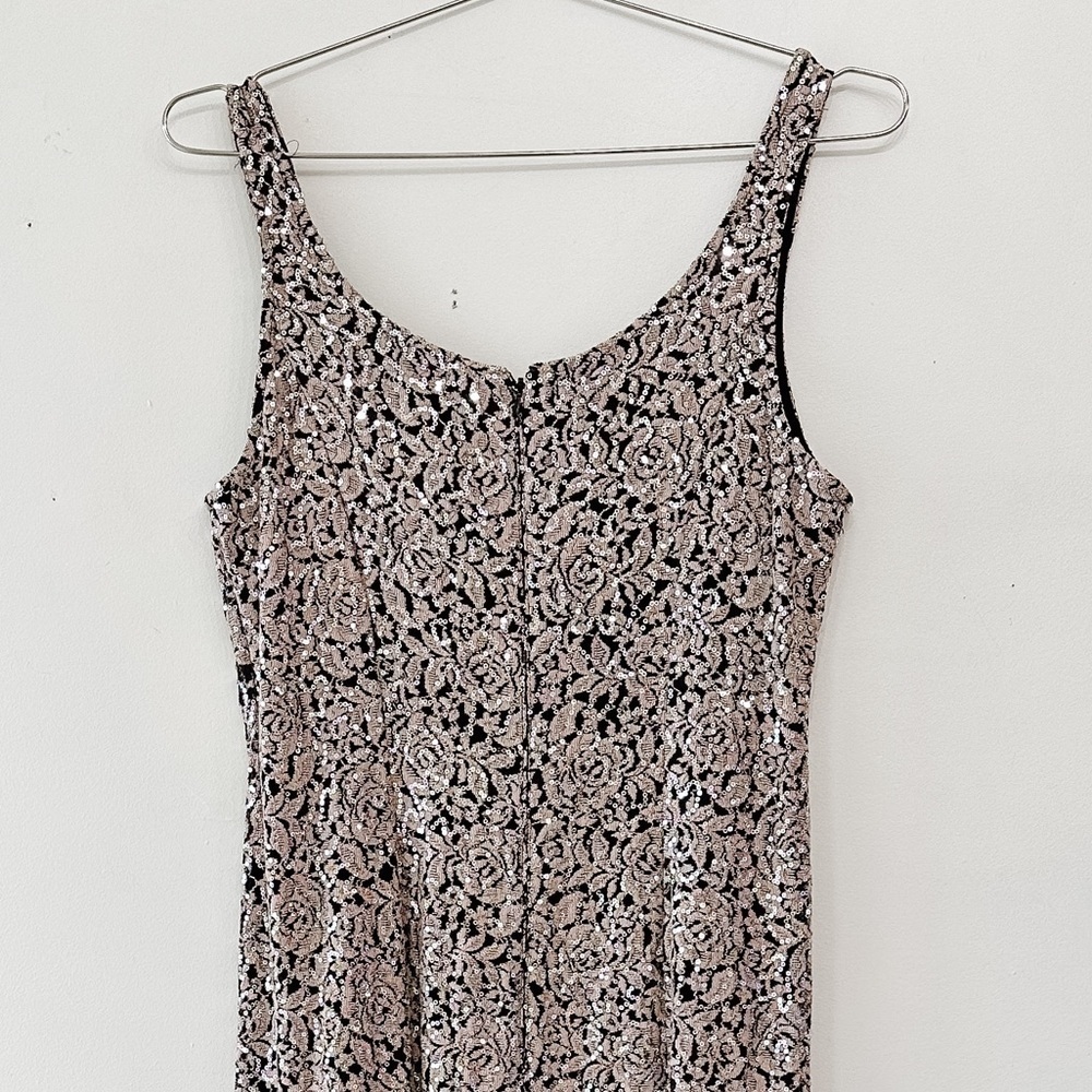 Vintage - Alex Evenings - Sequin Gown - Scoop Neck - Size 12 - Picture 6 of 15